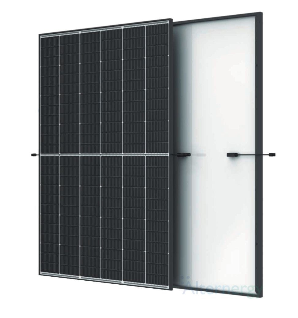 Trina Vertex S+ 440W Dual Glass N-type Topcon TSM-440NEG9R.28 - 144half-cells Black 30mm MC4-EVO2 - IEC61215:2021