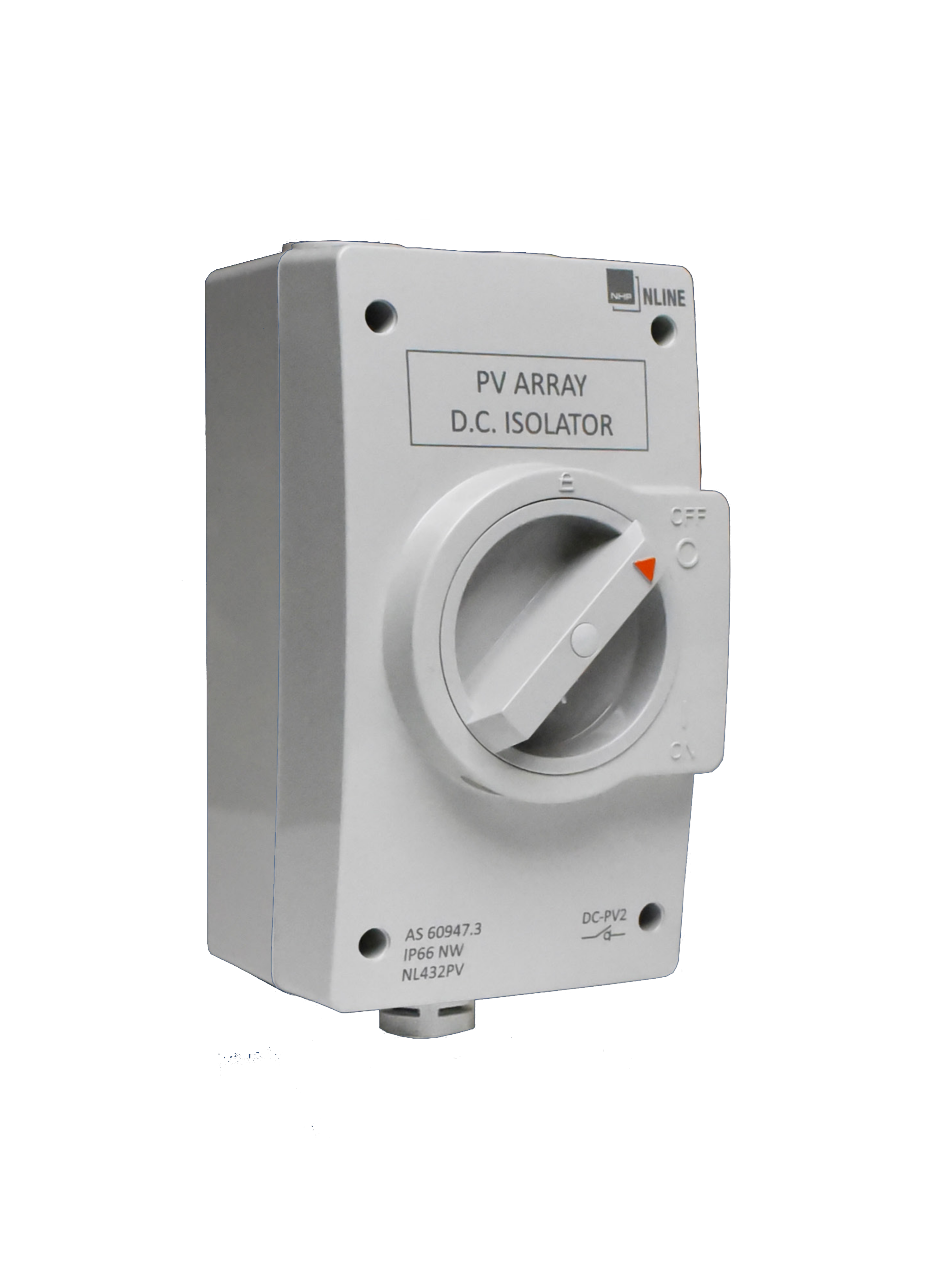 NHP DC Isolator 1200V/32A, 1500V/23A 4 Poles IP66NW, DC-PV2