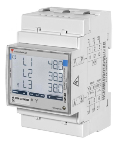 Wallbox 3Ph inline meter, 65A/phase, 3 DIN Rail modules