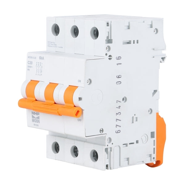 MCB MOD6 6kA 3P 40A C CURVE (MOD6340)